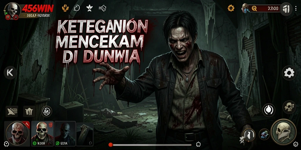 Tangkapan layar dari gameplay <strong>456WIN</strong> yang menegangkan dan atmosfer horror.