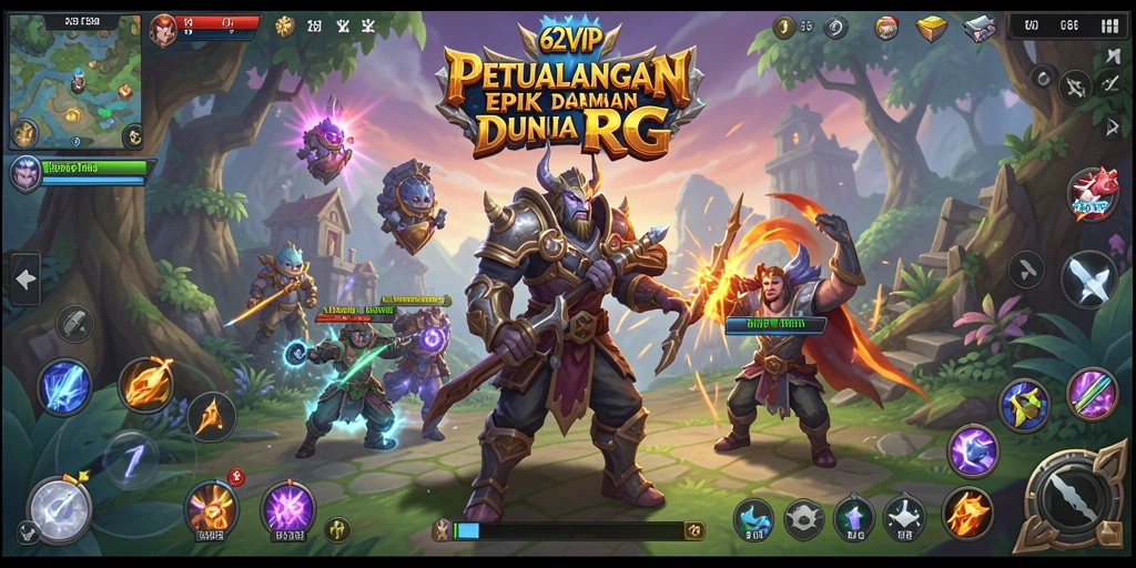 Tampilan gameplay 62VIP yang menegangkan dan mendebarkan di dunia RPG.