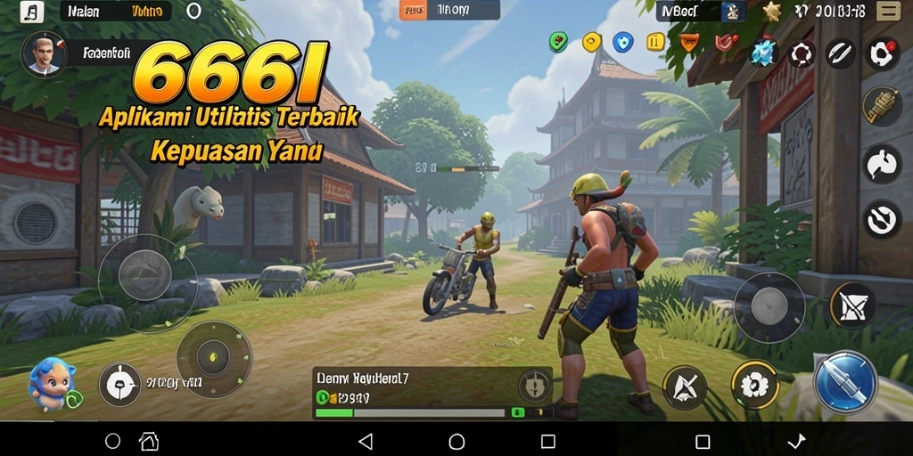Tampilan antarmuka utama 666I yang memudahkan navigasi pengguna.