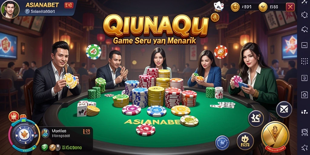 Tampilan gameplay seru dari ASIANABET di QiuQiu.