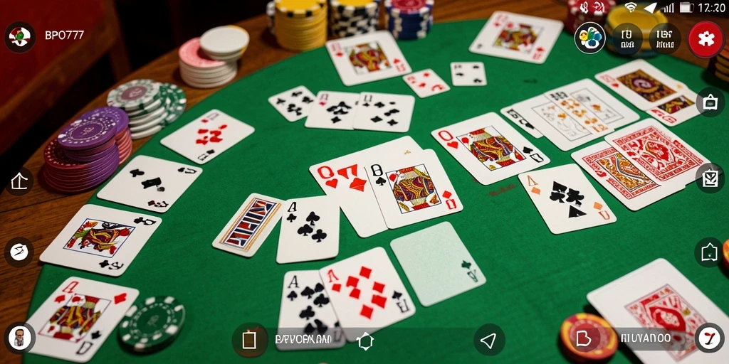 Tampilan utama gameplay Gaple yang seru dan interaktif.