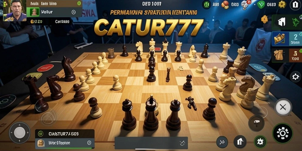 Tampilan gameplay menantang dan strategis di CATUR777.
