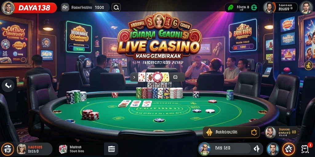 Gameplay seru dengan dealer langsung di DAYA138 Live Casino.