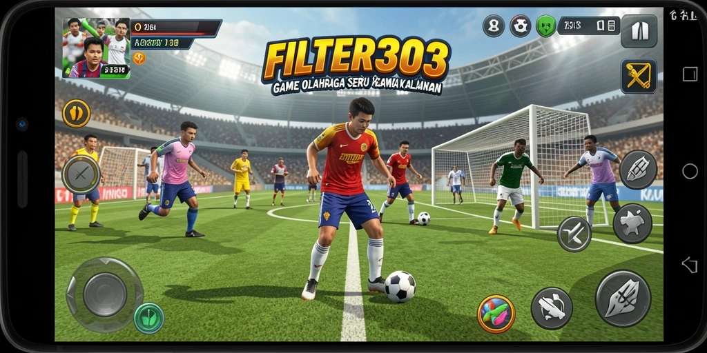 Tampilan gameplay menarik dari FILTER303 dengan aksi olahraga seru.