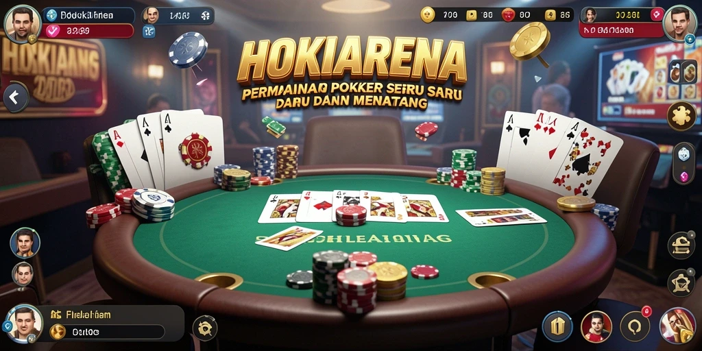 Tampilan gameplay poker yang menarik di HOKIARENA.