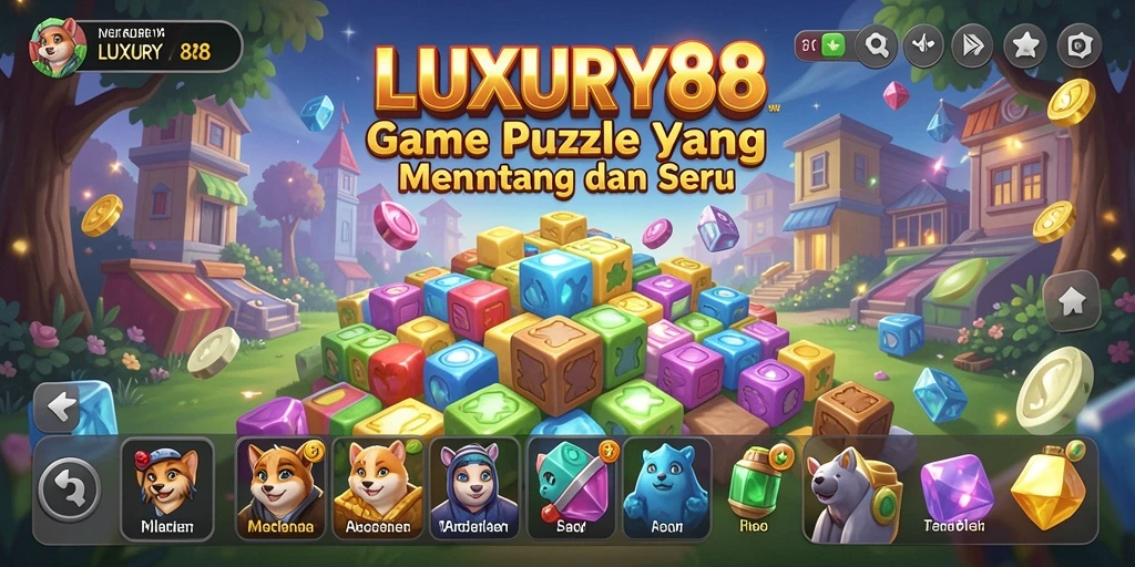 Screenshot gameplay LUXURY88 menampilkan tantangan Puzzle yang seru.
