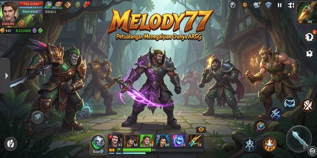 Gameplay seru dalam dunia fantasi <strong>MELODY77</strong> yang mengesankan.