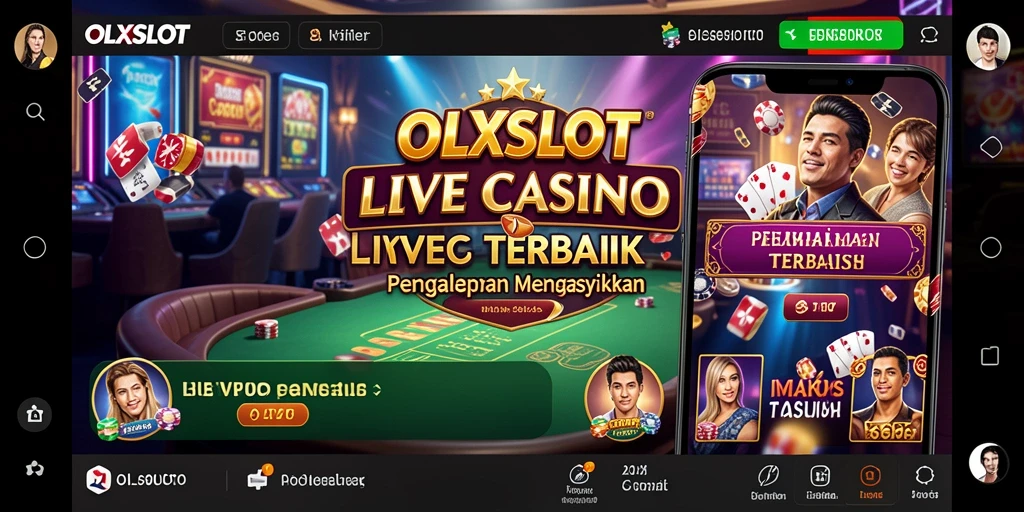 Tampilan gameplay Live Casino yang mengasyikkan dengan dealer profesional.