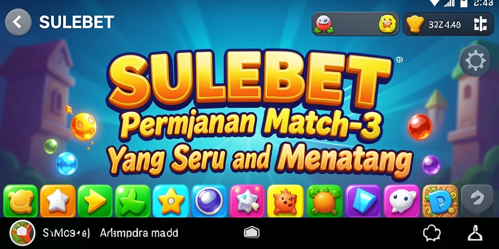 Tampilan gameplay SULEBET dengan kombinasi elemen Match-3 yang menarik.