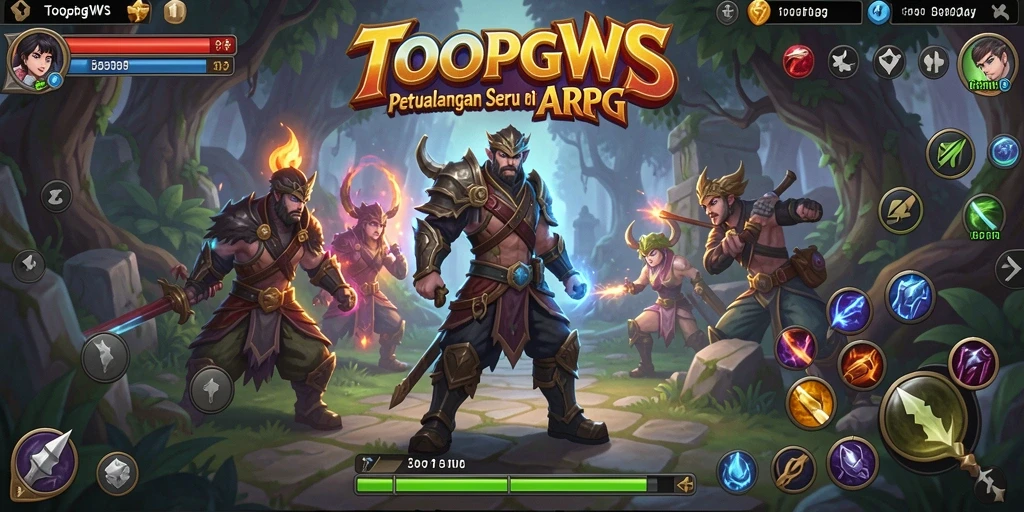 Gameplay TOOPGWS yang menarik dengan pertarungan dinamis.