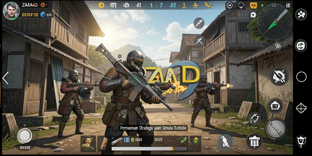 Tampilan gameplay ZARA4D dengan strategi pembangunan kerajaan.